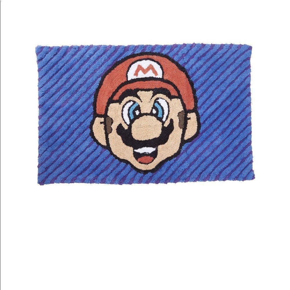 New Super Mario Kids Accent Rug 48x30    - Picture 3 of 8